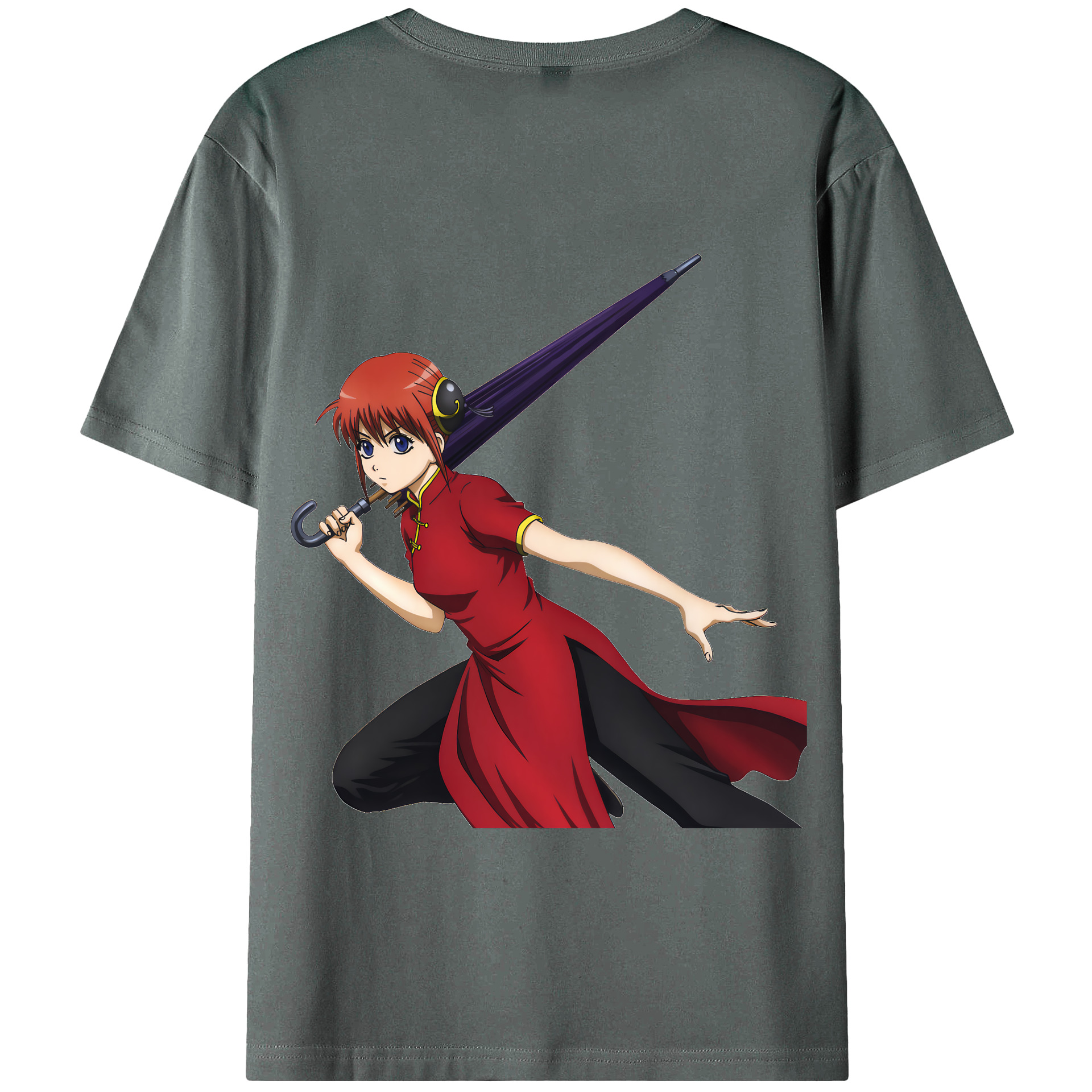 （画像用） ぎんたま 坂田銀時（さかたぎんとき） 神楽 志村新八（しむら しんぱち） GINTAMA Sakata Gintoki Kagura Shimura Shinpachi 綿100％半袖Tシャツ（背面プリント）